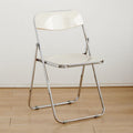 Upgraded and reinforced - solid white chair [electroplated legs]