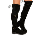 foreign trade  new large size boots thick heel round toe boots fashion autumn winter suede women's boots