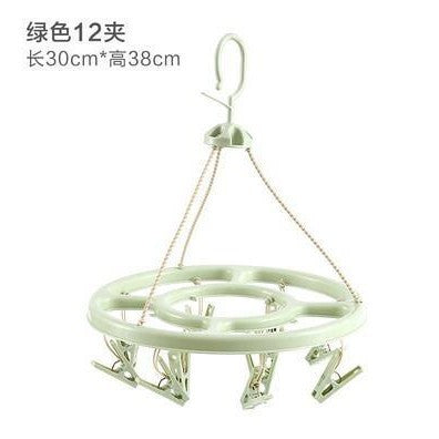 New arrivalthickened 32 clip multi-clip clothes drying rack clothes hanger multifunctional hotel plastic clothes hanger for home socks