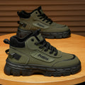 Men's shoes 2026 spring new arrivals: outdoor hiking, casual, martin boots, thick-soled, non-slip, height-increasing work boots