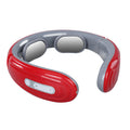 Cervical spine massager - neck massager with electromagnetic stimulation, heating, and pulse massage - computerized charging cervical spine massager