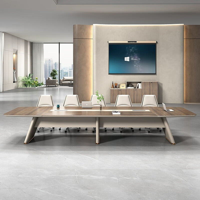 Saint-li conference table - long table, large negotiation table, light luxury training table, conference room oval meeting table