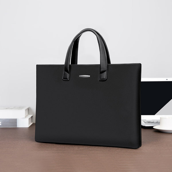 Yiyunchen briefcase business men's file bag custom logo Oxford cloth waterproof briefcase meeting bag printing