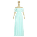 sourcing:  new african-style one-shoulder chiffon dress - plus size bridesmaid dress for