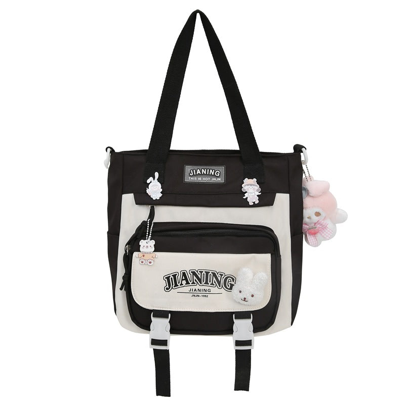 Korean version of cute female ins wind two-piece schoolbag, primary school students in grades 3 to 5 and 6, junior high school students backpack