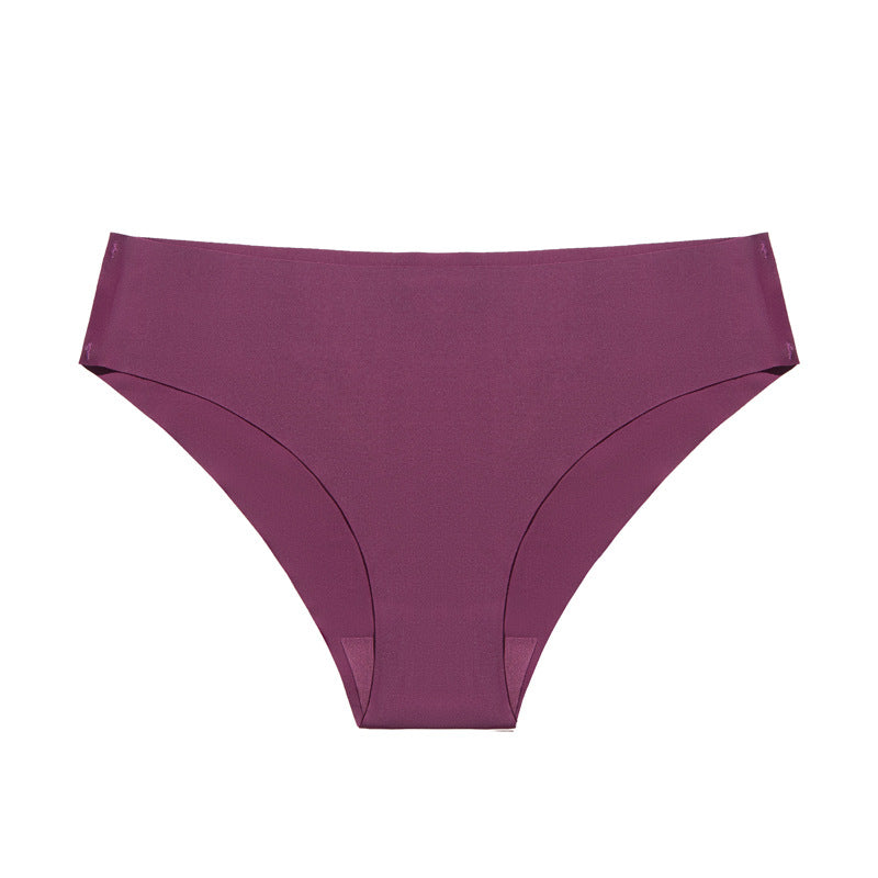personalized factory plus size underwear fashion sports fitness yoga pants low waist ice silk seamless briefs