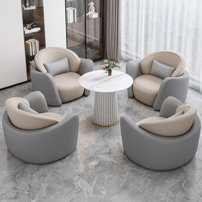 Negotiation table and chair set, lounge area, modern light luxury lounge area, reception table, negotiation table, sales office, beauty salon reception