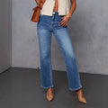 Xintang denim capital stretch jeans women's new arrivalexportelegantwork clothingstraight-leg pants washed monkey jeans