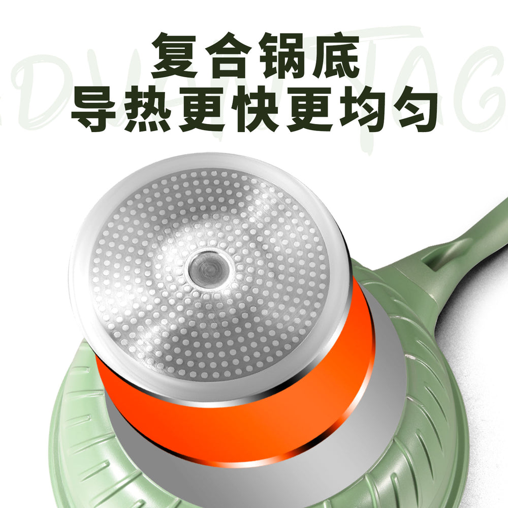 Processed personalized medical stone non-stick pan for home cooking pot gas stove special induction cooker suitable for flats