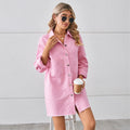 Fashion cross-border trade  new arrival washed raw edge denim dresspatchworklong sleevescardigan skirt for women