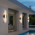 Accessible luxury imitation marble wall lamp aisle wall lamp outdoor waterproof balcony terrace lamp house landscape courtyard gate wall lamp