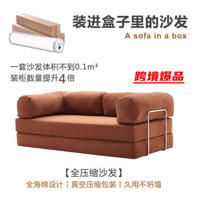 compression sofa fully removable and washable fabric corduroy modern straight row sofa lazy compression sofa