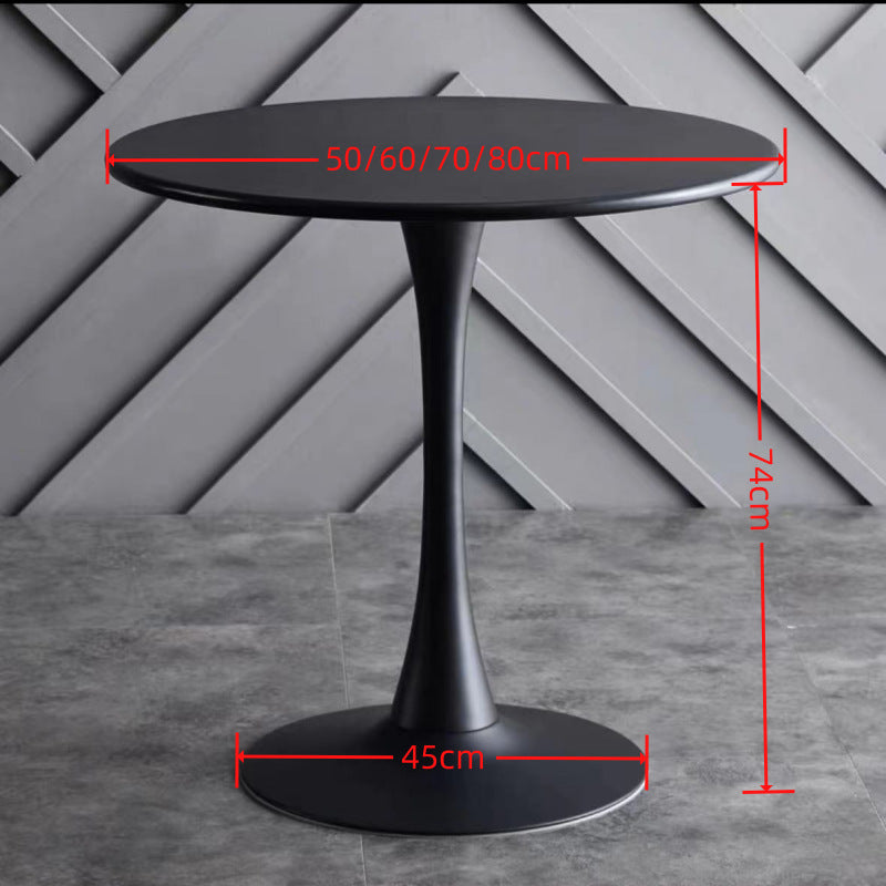 Minimalist tulip white table - ideal for meetings, coffee shops, milk tea shops, dining, home use, and balconies. wholesale direct from the manufacturer