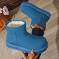 Exportplus sizenew arrival snow boots fleece-linedthickenedheattechthick sole fur all-in-one northeast cotton shoes suede snow boots