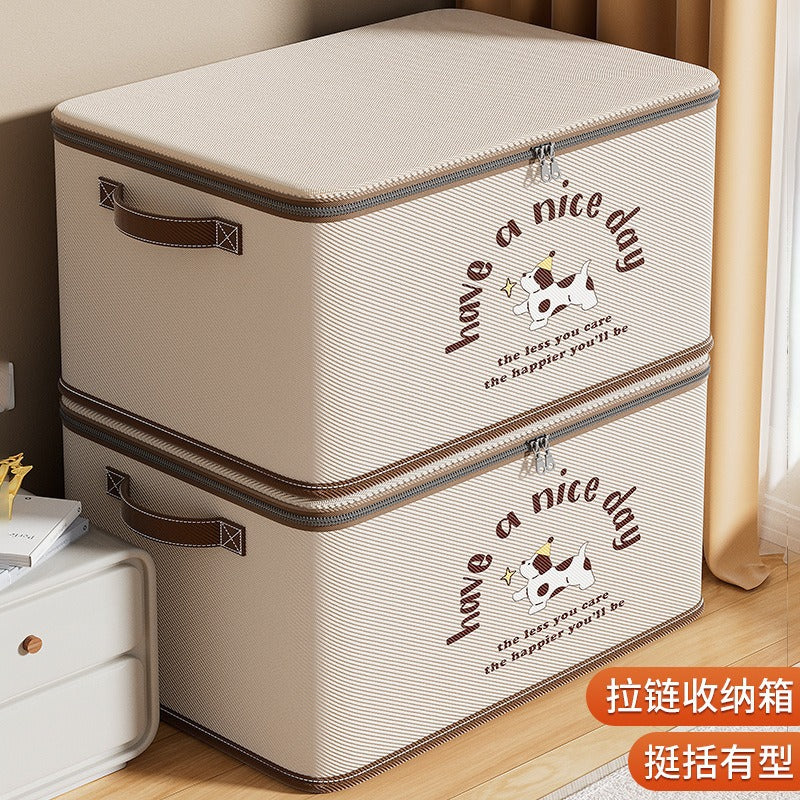 Cloth storage box with lock Clothing storage box Large capacity clothing quilt sorting box Household wardrobe storage box