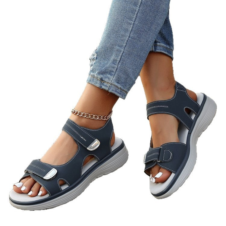 summer new arrival: plus size chunky sole sandals for women, sizes 36-43. wholesale available. dropshipping to  and