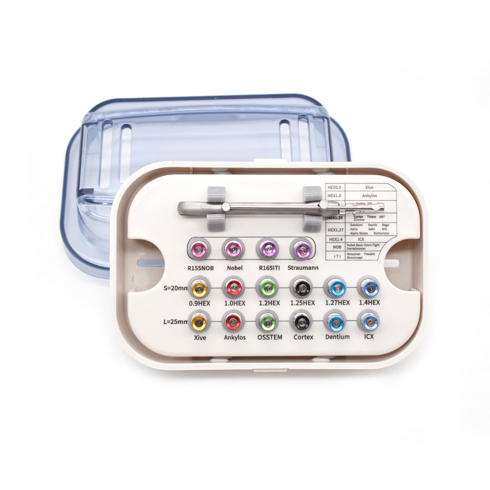 Dental implant universal tool box, multi-functional oral restoration torque wrench for Denteng ITI Aozentai