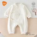 Babibele baby clothes autumn winter new arrival one-piece quilted clothes infant clothes long sleeves side-breasted hairy
