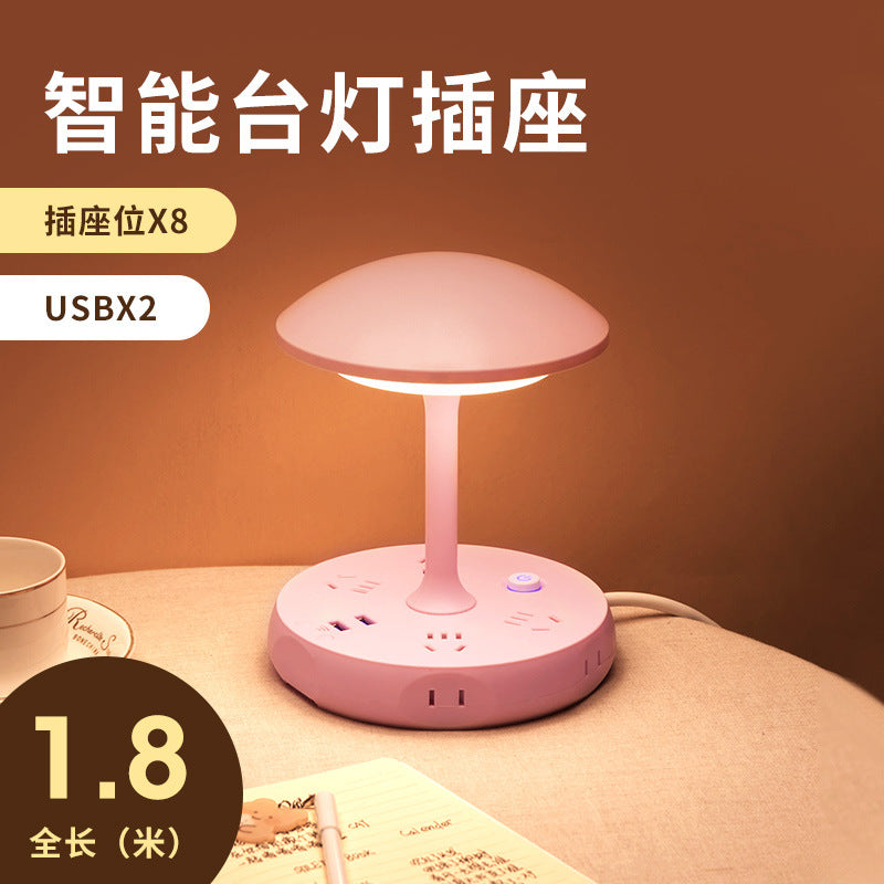 Remote control led lamp with switch socket plug - perfect for bedroom, dorm, desk, bedside table, eye protection, and night light