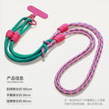 Multifunctional adjustable phone lanyard - crossbody, backpack, portable nylon long strap - neck hanging, personalized braided lanyard, anti-loss