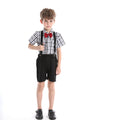Boys' summer outfit: new cross-border style, formal wear, kids' short-sleeve two-piece set, breathable summer clothes for babies, stylish and trendy