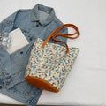 Design floral shoulder bag for women 2024new arrival high-looking canvas bag easiest for matchretro large capacity tote lazy style