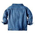 children's outerwear, new autumn and winter styles, european and american fashion, two-tone denim jacket for boys and girls, korean style casual top