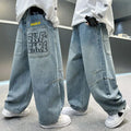 Boys' new autumn denim pants  - spring/autumn kids' pants, loose-fit, stylish boys' trousers for mid-to-large children