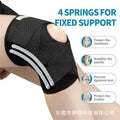 Sixth-generation japanese knee support: breathable mesh, meniscus stabilization, spring support, elastic straps, compression band, shock absorption