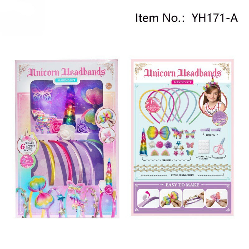 Cross-border  export DIY assembly headband girl handmade design children play house toy gift
