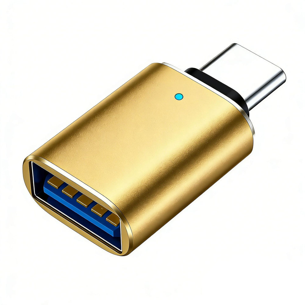 Type-c male to usb 3.0 female otg adapter - pc, phone, usb drive, car charger, illuminated converter