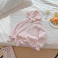 Pink hooded sweatshirt