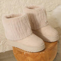 fall/winter new arrival: women's chunky platform ankle boots - plush fleece lined, european & american style, plus size available, perfect for cross-border e-commerce