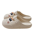 2026new arrival croc shoes women's outwear stomping on shit cartoon popular non-slip beach baotou sandals women's summer