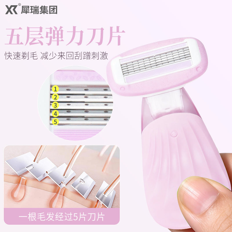Rhino lady's anti-scratch underarm razor - personal grooming shaver - beauty tool - original factory wholesale