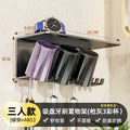 Toothbrush holder - no drilling required, bathroom toothbrush storage rack, home set, wall-mounted mouthwash cup & toothpaste dispenser