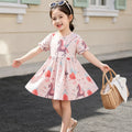 Girls' summer dress: new short-sleeve sweet & stylish princess dress for baby girls, toddler & little girl summer collection