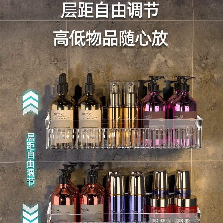 No punching toilet rack bathroom toilet toilet washstand wall-mounted storage shelf artifact