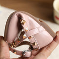 Vancahao girl's rivet fashion small leather shoes  spring & fall new arrivalk-stylekids bright leather princess shoes performance shoes