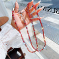 New 7mm full diamond long crossbody phone lanyard - hot selling sparkling rhinestone, premium single shoulder chain