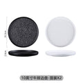 10inch steak plate-rock white+rock black-1 pack