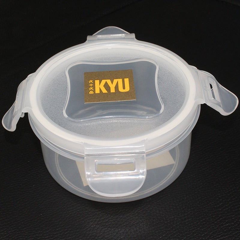 Food storage box Household transparent food display box Microwave oven heating pickles cold dishes Sealed fresh-keeping box