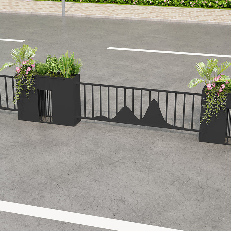 Outdoor wrought iron flower box combination Municipal landscape flower bed flower stand Commercial street greening fence partition flower groove decoration