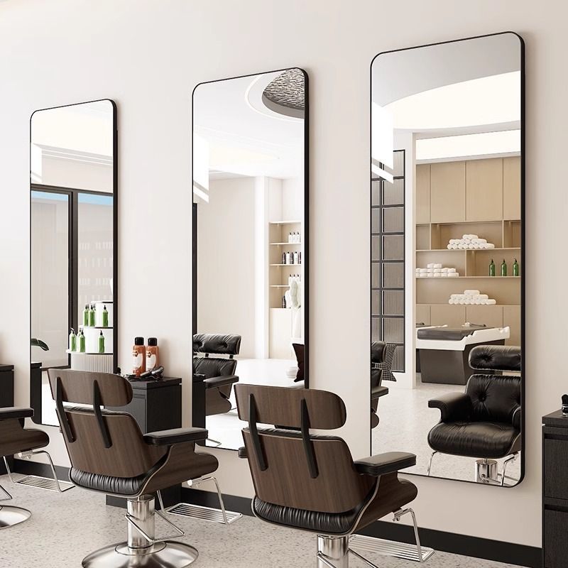Hairdressing mirror popular hairdressing shop mirror table double-sided mirror all-in-one hairdressing hair cutting perm and dyeing table for hair salon