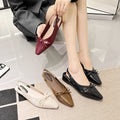 2026new arrival sandals pointed toe women's high heels easiest for match mary jane thick heel sandals back empty shallow mouth fashionoutwear sandals