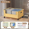 Under-desk book storage box with universal wheels - movable bookcase for students, classroom use, desktop book organizer, bookshelf