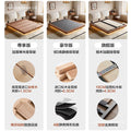 Ear thin bedside suspended bed medieval style beech solid wood master bedroom small apartment flush edge bed free shipping