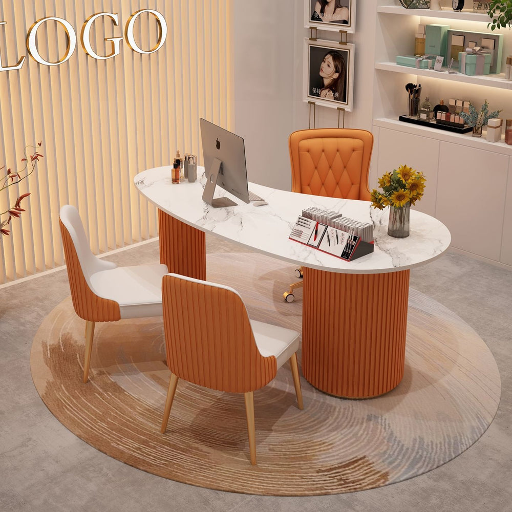 Beauty salon light luxury medical aesthetics consultation table meeting room office desktop examination table minimalist modern desk computer desk combination