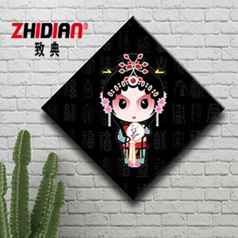 Hotel wall decoration paintings Peking Opera character murals Restaurant noodle shop wall creative catering Hot pot shop box hanging paintings