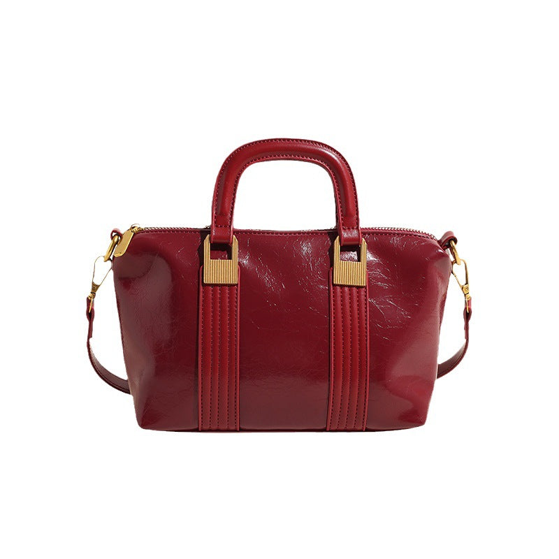 Cross-border women's bags 2025 new fashion and foreign style simple casual versatile portable shoulder messenger bag